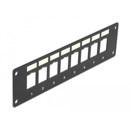 DeLOCK Keystone Mounting Panel 8 Port flush mount