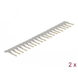 DeLOCK Contacts à sertir pour D-Sub HD mâle, 40 pièces