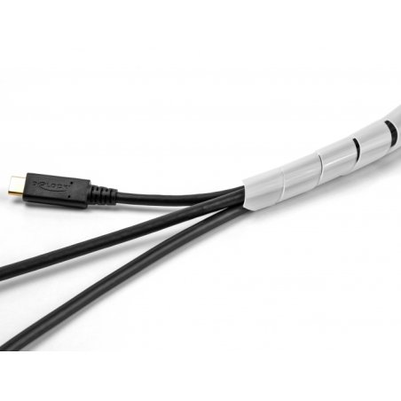 DeLOCK Gaine flexible spiralée 2 m x 10 mm, transparent