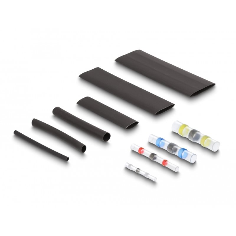 DeLOCK Heat shrink tube with solder wire connector assortment box 308 pieces