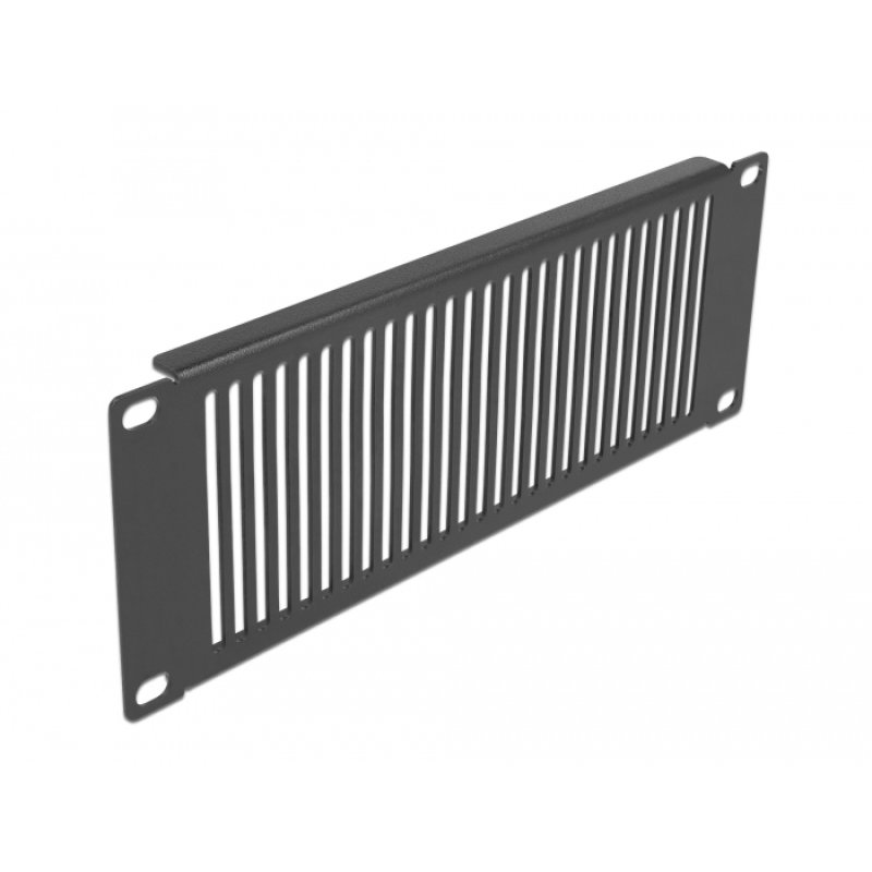 DeLOCK 10″ Network Cabinet Panel with ventilation slots vertical 2U black