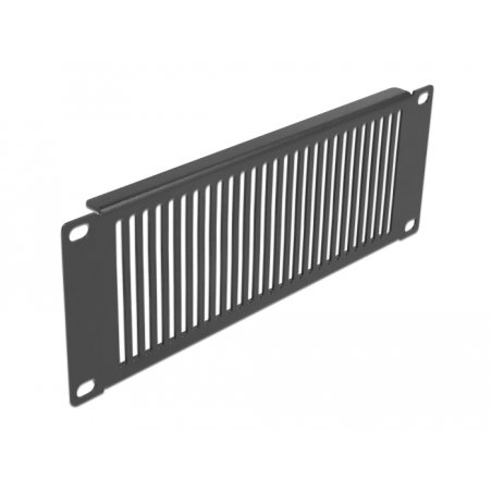 DeLOCK 10″ Network Cabinet Panel with ventilation slots vertical 2U black