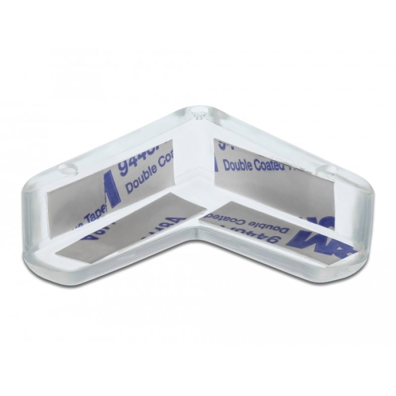 DeLOCK Protection de bordure, autoadhésive, 40 x 40 x 13 mm, transparent