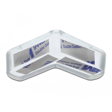 DeLOCK Protection de bordure, autoadhésive, 40 x 40 x 13 mm, transparent
