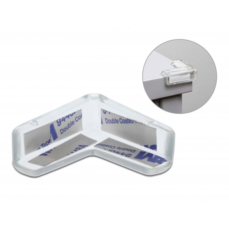 Kantenschutz selbstklebend 40 x 40 x 13 mm transparent
