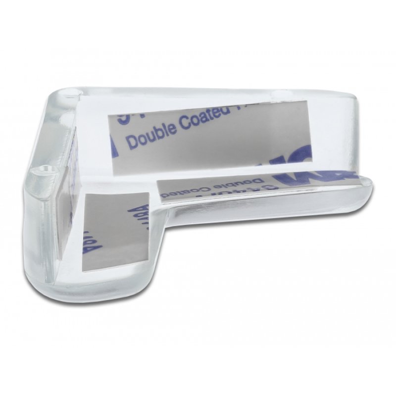 DeLOCK Edge Protection self-adhesive 40 x 40 x 13 mm transparent