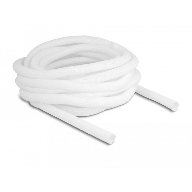DeLOCK Manchon tressé autofermant 10 m x 16 mm, blanc
