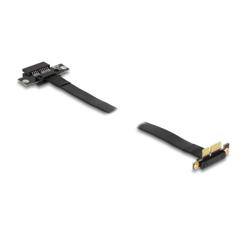 DeLOCK Carte adaptatrice PCI Express x1 mâle angulé à 90° vers x1 prise avec câble de 60 cm