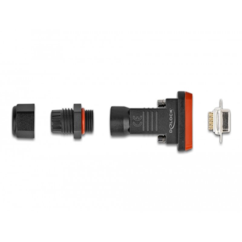 DeLOCK D-Sub 9 broches avec logement étanche IP67