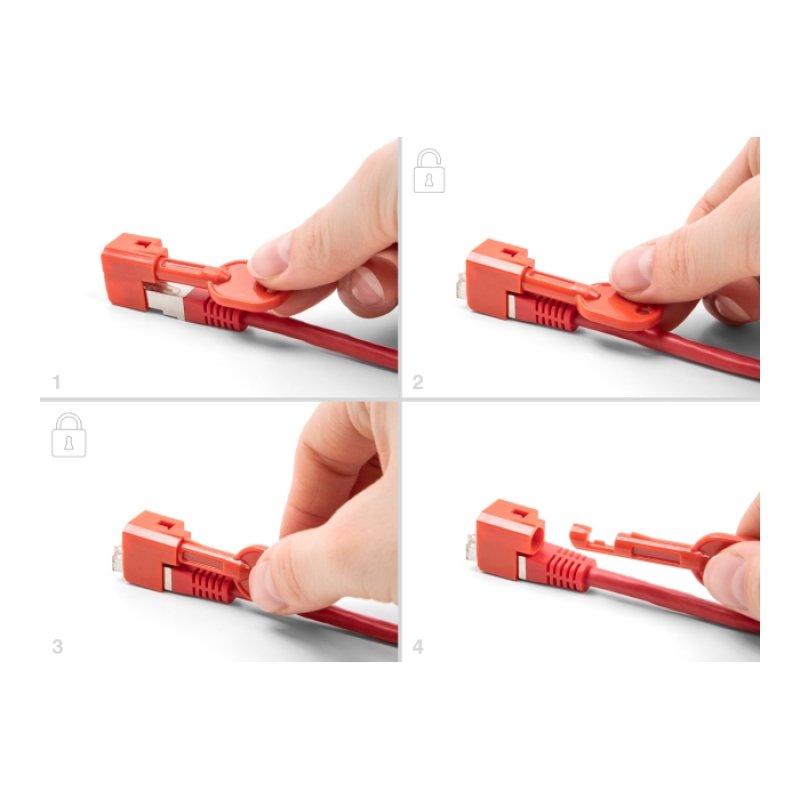 RJ45 Port Blocker Set für RJ45 Stecker 10 Stück