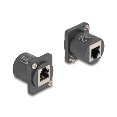 DeLOCK Module D-Type RJ12 femelle à femelle avec vis, noir
