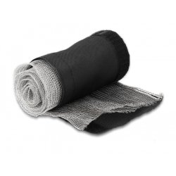 DeLOCK Manchon tissé blindé EMI avec fermeture à scratch, thermorésistant, 1 m x 25 mm, noir