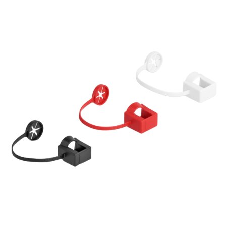 DeLOCK Protège poussière pour RJ45 mâle avec clip d montage, 50 unités de couleur
