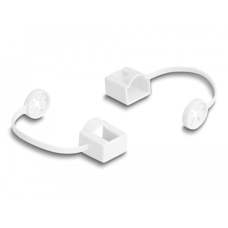 Staubschutz für RJ45 Stecker mit Befestigungsclip 50er Set farbig