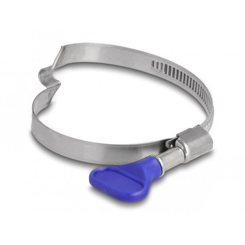 DeLOCK Butterfly Hose Clamp stainless 400 steel with bridge right-handed 50 - 65 mm 5 pieces