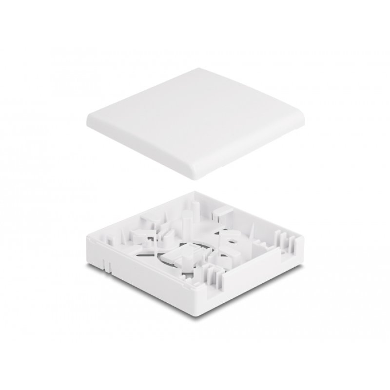 DeLOCK Optical Fiber Connection Box for wall mounting for 2 x SC Simplex or LC Duplex white