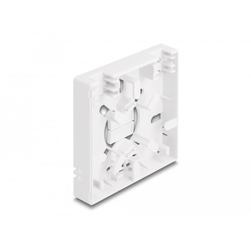 LWL Anschlussdose zur Wandmontage für 2 x SC Simplex oder LC Duplex weiß