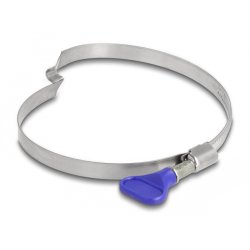 DeLOCK Butterfly Hose Clamp stainless 400 steel with bridge right-handed 80 - 100 mm 5 pieces