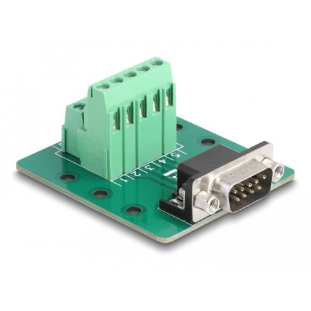 D-Sub 9 Pin Stecker zu Terminalblock für Hutschiene