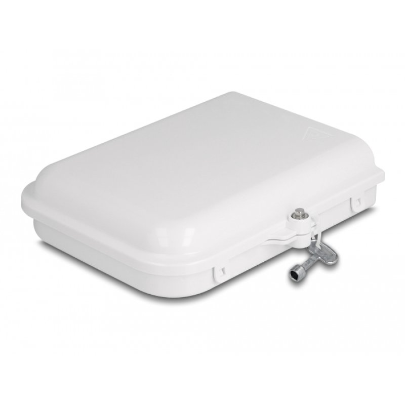 LWL Verteilerbox für Innen- und Außenbereich IP65 wasserfest abschließbar 8 Port weiß