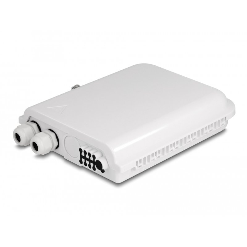 DeLOCK Fiber Optic Distribution Box for indoor and outdoor IP65 waterproof lockable 8 port white