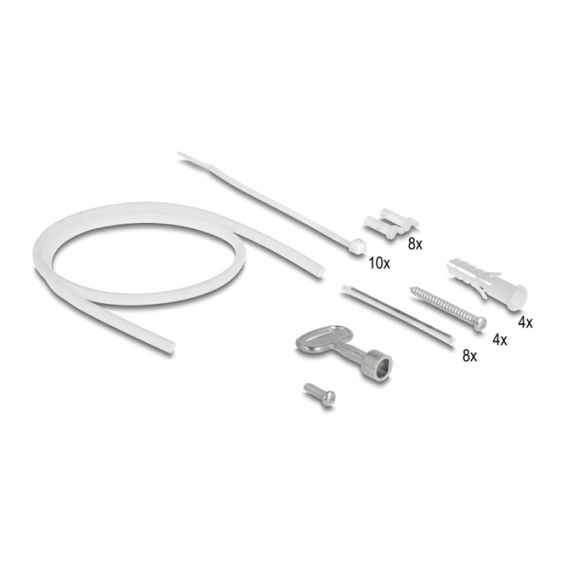 DeLOCK Boitier de distribution de fibre optique pour l’intérieur et l’extérieur, étanche IP65, verrouillable, 8