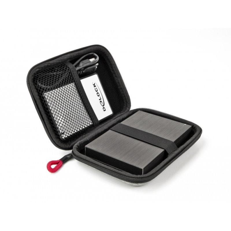 Schutztasche für 2.5? SSDs, externe Gehäuse oder Festplatten bis 12 x 8 x 2 cm