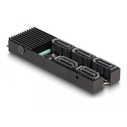 Konverter M.2 2280 Key B M Stecker zu 5 x SATA mit Kühlkörper