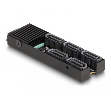 Konverter M.2 2280 Key B M Stecker zu 5 x SATA mit Kühlkörper