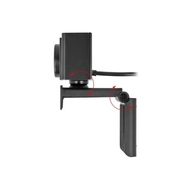 DeLOCK USB UHD Webcam with microphone 4K 30 Hz 110° viewpoint and tripod