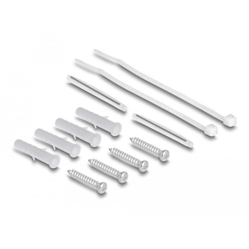 DeLOCK Boitier de distribution de fibre optique FTTH interne pour montage mural, 8 prises, blanc