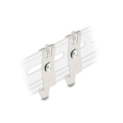 DeLOCK Support de panneau de distribution de bureau pour rail DIN, 2 vis de fixation M4