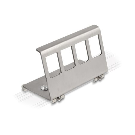 Keystone Metall Halterung 4 Port für Hutschiene