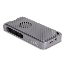 DeLOCK 42025 Boîtier de disques de stockage Enceinte ssd Gris M.2