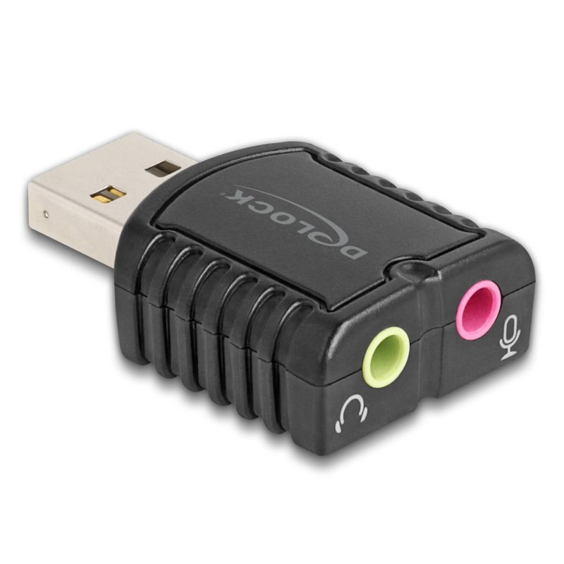 DeLOCK 65964 changeur de genre de câble USB Type-A 3.5 mm Noir