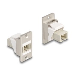 DeLOCK Panel Mount Keystone Module Optical Fiber SC Simplex female to female conical