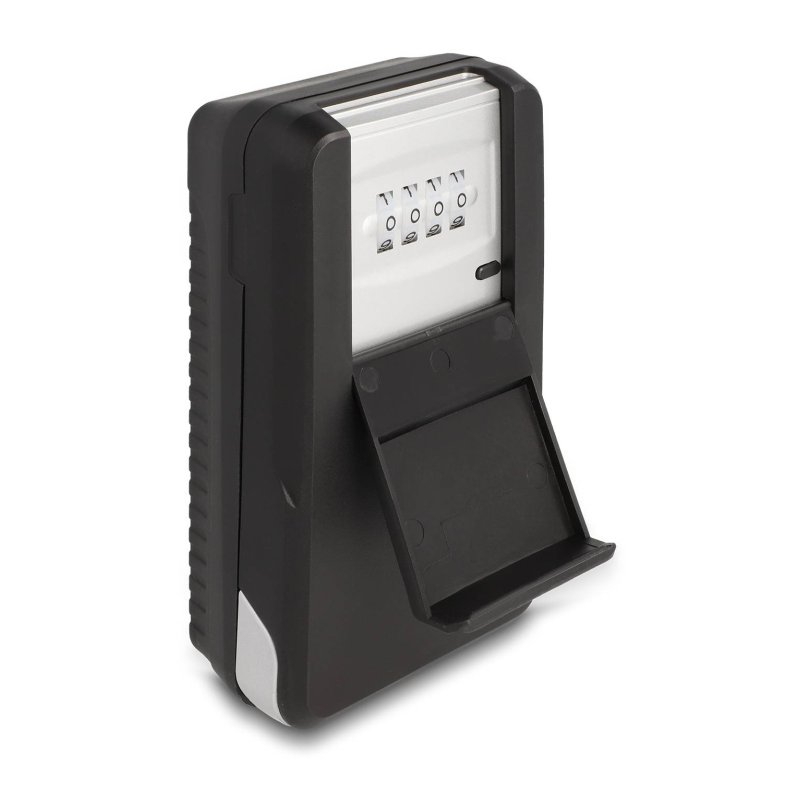 DeLOCK 20932 armoire et support à clé Aluminium, Plastique Noir