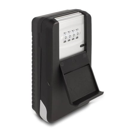 DeLOCK 20932 armoire et support à clé Aluminium, Plastique Noir