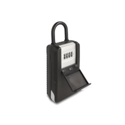 DeLOCK 20933 armoire et support à clé Aluminium, Plastique Noir