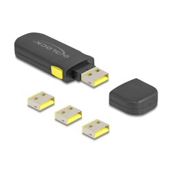 USB Port Blocker Set für USB Typ-A Buchse 4 Stück Verschlusswerkzeug