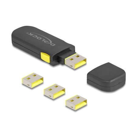 DeLOCK 22031 port blocker Port blocker key USB Type-A Black, Yellow 1 pc(s)