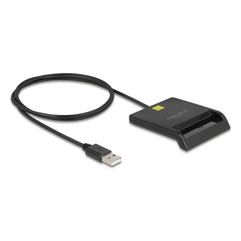 DeLOCK 91724 smart card reader Indoor USB USB Type-A Black