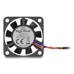 Axiallüfter 12 V DC, 40 x 40 x 10 mm schwarz