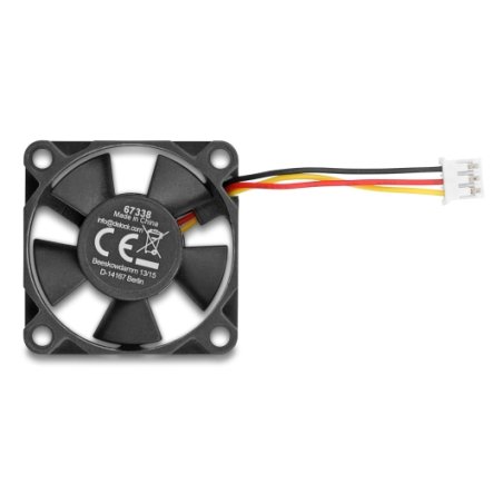 DeLOCK 67338 computer cooling system Computer case Fan 3.5 cm Black 1 pc(s)