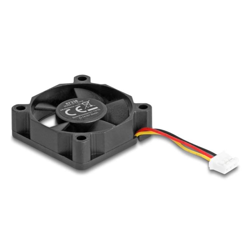 DeLOCK 67338 computer cooling system Computer case Fan 3.5 cm Black 1 pc(s)