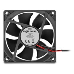 Axiallüfter 5 V DC, 80 x 80 x 25 mm schwarz