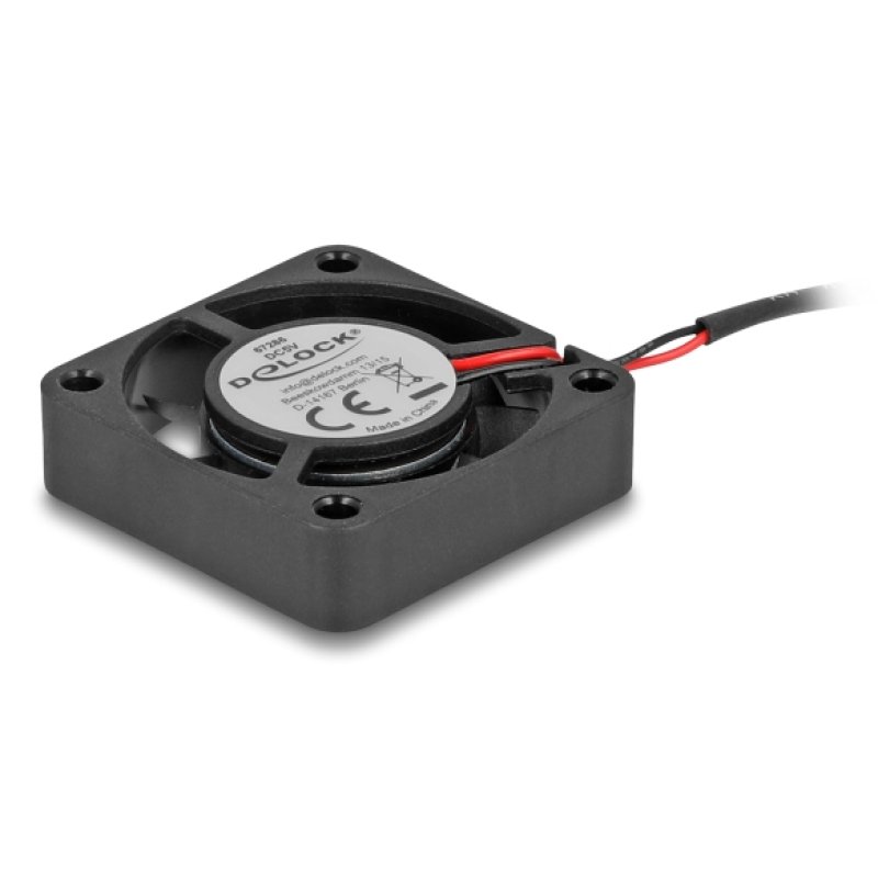 DeLOCK 67286 computer cooling system Computer case Fan 4 cm Black 1 pc(s)