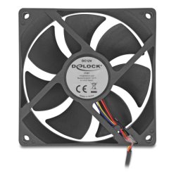 DeLOCK 67297 computer cooling system Computer case Fan 9.2 cm Black 1 pc(s)