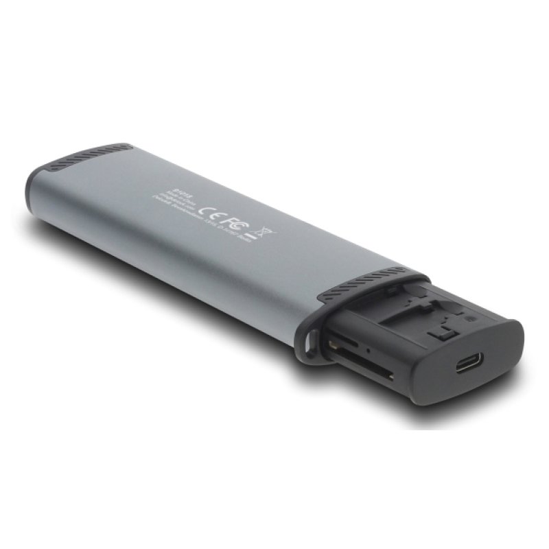 USB 5 Gbps Kartenleser mit SD und Micro SD Slot und Aufbewahrungsfächern für Speicherkarten