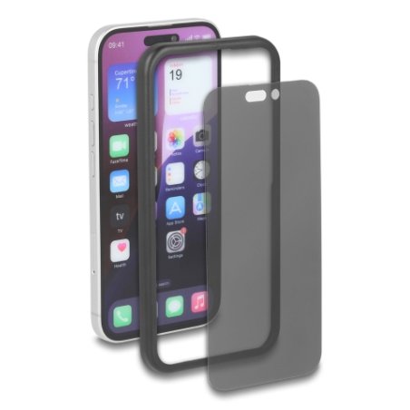 DeLOCK Screen Protector Privacy Glass for iPhone 17 / Tempered-Glass Anti Spy 4 Ways privacy protection with easy